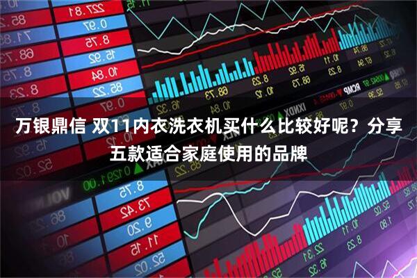 万银鼎信 双11内衣洗衣机买什么比较好呢？分享五款适合家庭使用的品牌